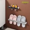 Yikeke Wall-Mounted Punch-Free Bathroom Slipper & Towel Rack