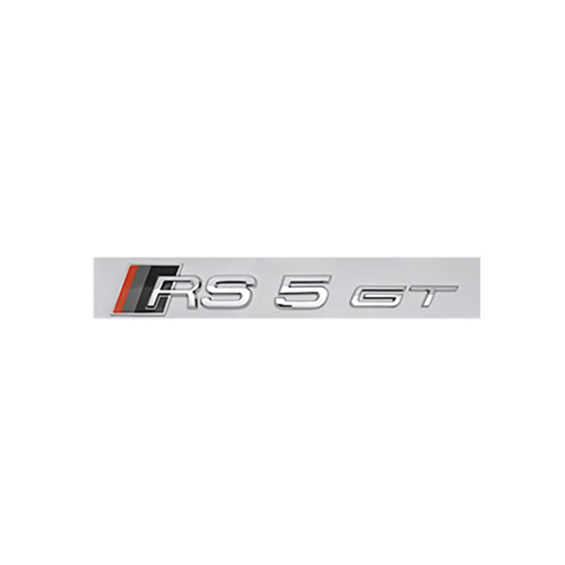 QR5 ABS Rear Trunk Emblem for M5 RS3 RS4 RS5 RS6 RS7 RS8 GT Logo Auto Side Letter Badge Stickers Exterior Decoration