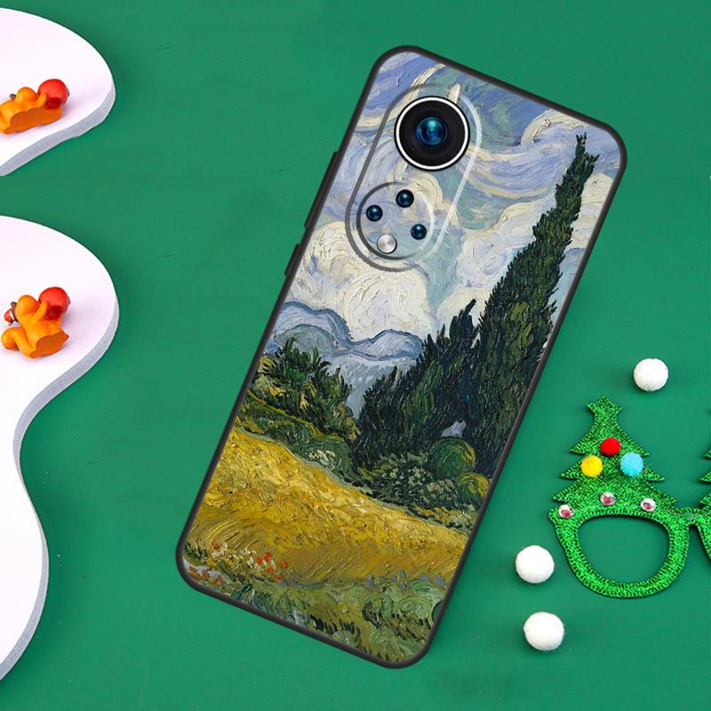 Ölgemälde Van Gogh Hülle Für Honor 200 Pro X9c X9b X9a X8a X8b X7a X6a X8 X9 50 70 90 Magic 5 6 7 Lite Abdeckung
