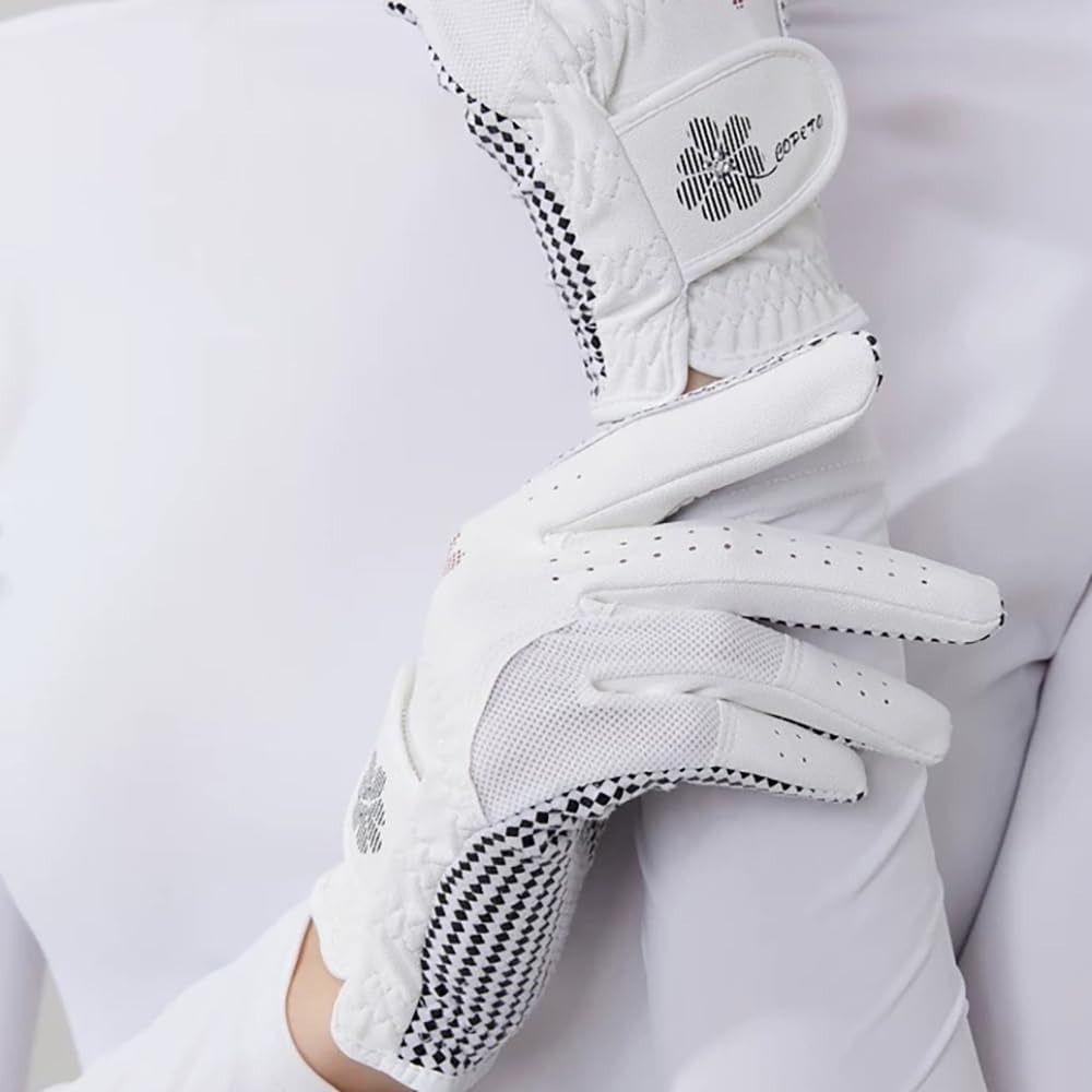 A Pair Enhanced Grip Golf Gloves Breathable Golf Accessories Ladies Golf Gloves  for All Weather