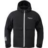 RS TAICHI Motorcycle Riding Windproof and Stretch Softshell RSJ732 Size L Jacket, Autumn/Winter Cold-Resistant, CE-Certified Hoodie, BLACK/WHITE,