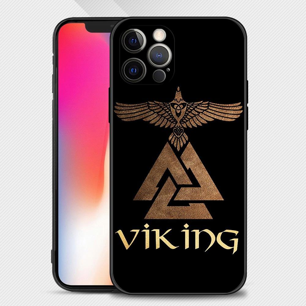 

Чехол для телефона с логотипом Viking Vegvisir для iPhone 14 13 12 11 Pro Max XS Max XR X 7 8 Plus 12 Mini 6S, черный силиконовый чехол iPhone 6 6S Plus