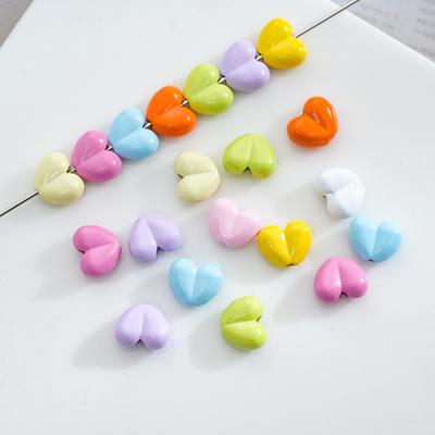 Cream Alloy Love Fart Peach Straight Hole Beads Diy Mobile Phone Chain Bracelet Necklace Beaded Material Jewelry Accessories