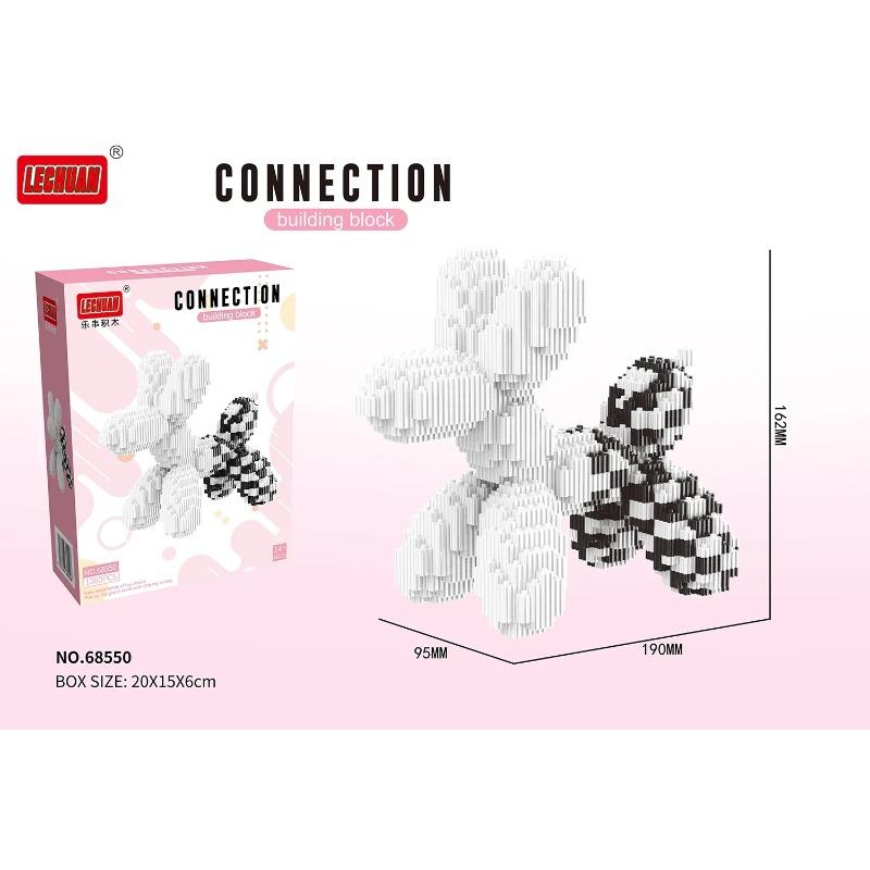

Creative Balloon Dog Mini Bricks Kit DIY Puzzle Educational Puzzle Toy Cute Decorative Figurine Gifts Ornament for Friends