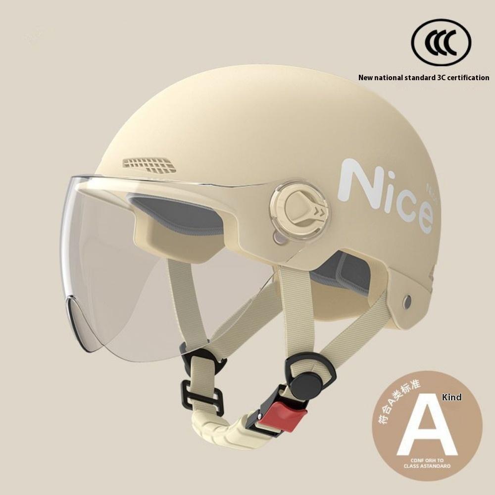 Electric Motorcycle Helmet Men's and Women's Battery Car Riding Sun Protection Summer Four Seasons Universal Helmet
