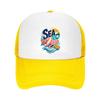 Tropical Sea Day Sunset Lettering Mesh Baseball Cap Casual Hat Outdoor  For Womens Unisex FeUnisex