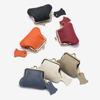 Jewelry Bag Kiss Lock Leather Wallet Cow Leather Small Item Bag Mini Coin Purse  Gift