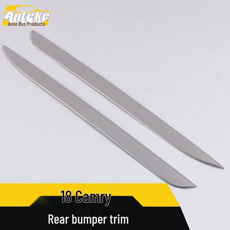 Stainless Steel Rear Bumper Trim for 2018 Camry - Anti-Scratch, Anti-Collision Decorative Strip
