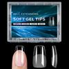 Clear Almond Nail Tips Set 240Pcs Gel Full Cover False Nails 12 Sizes Nail Extensions for Home Manicure