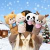 Cat Shiba Inu Deer Panda Cute Animal Plush Hand Puppets for Boys Girls Kids Interactive Role Fun Doll Toy Holiday Birthday Gifts