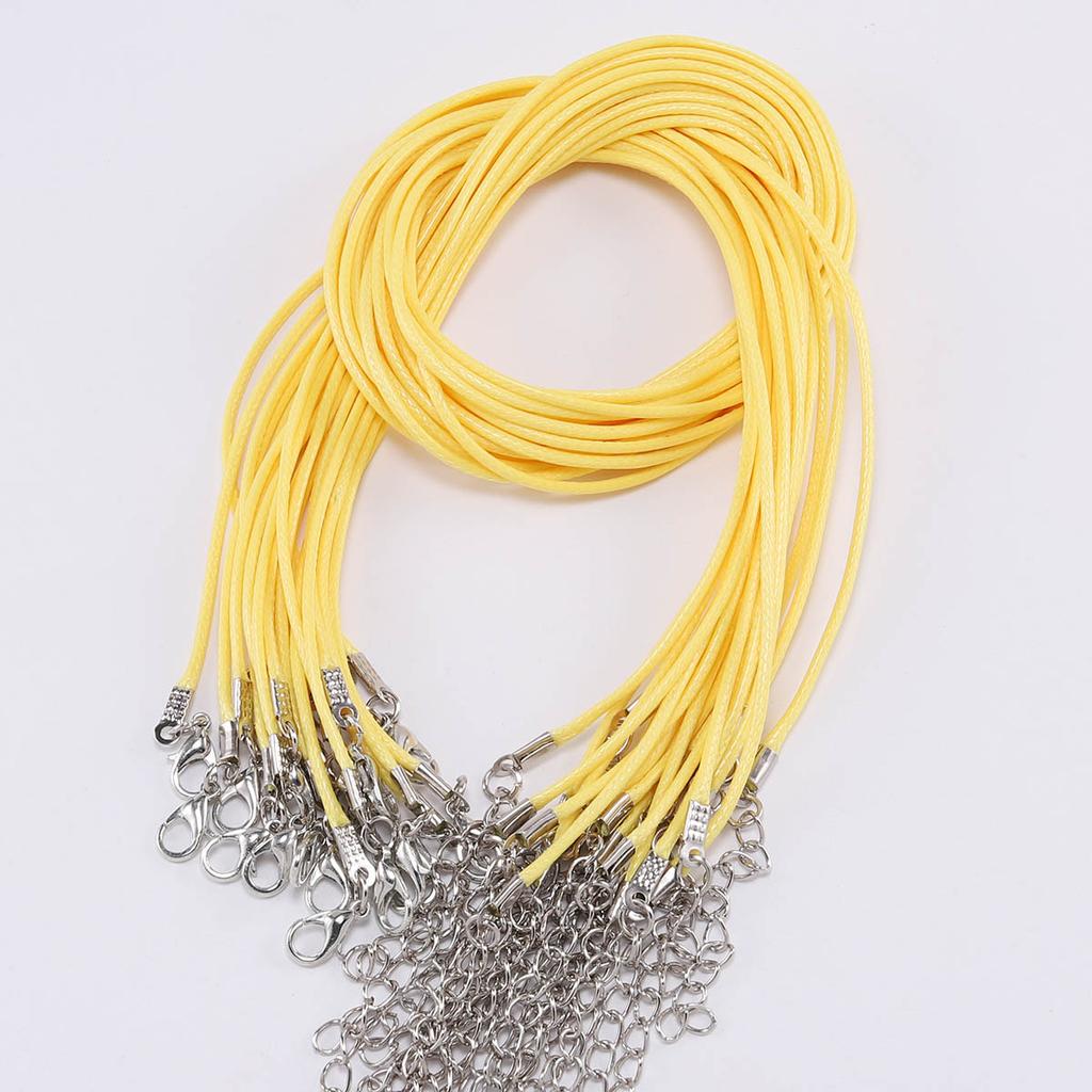 10Pcs 1.5/2mm Fauxs Leather Handmade Adjustable Braided Rope Pendant Charm DIY Findings Lobster Clasp String Cord Jewelry Making