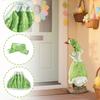 Goose Statue Outfit Porch Goose Outfits Cute Green Floral Print Costume Clothes Garden Porch Decor Clothing Set