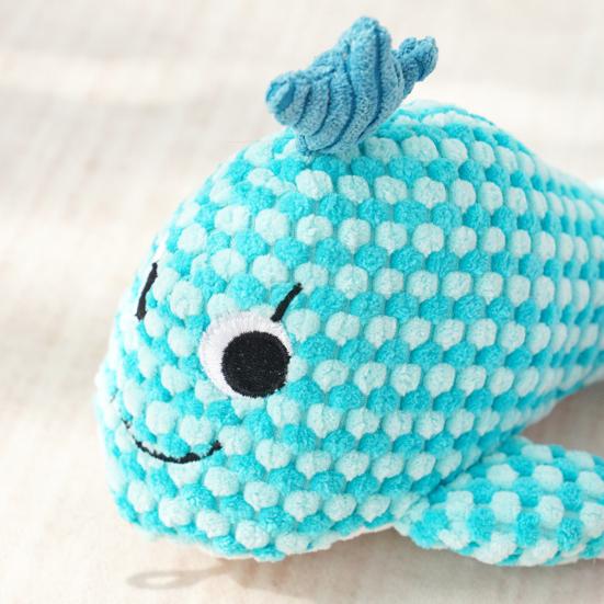 Ocean Animal Dog Toy Plush Squeaky Dog Chew Toy Textured Fabric Stuffed Animals