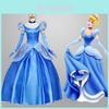 Premium Quality Gorgeous Princess Cinderella Cosplay Costume For Women With Accessories