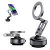 Car Magnetic Vacuum Adsorption Bracket 360 Degree Rotating Desktop Wall Bathroom Vlog Portable Electric Sucker Phone Holder