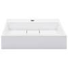 Wash Basin 50 X 38 X 13 Cm Mineral Cast Marble Cast White