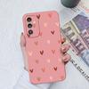 Pouzdra Love Heart pro Samsung Galaxy A13 A14 A31 A51 A71 A52 A12 M12 M14 M54 Cute Square Tekutý silikonový kryt pro Samsung Bumpers Fundas Coque