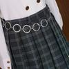 Belt Women Luxury Metal Chain Designer  Large Ring Waist Strap Dress Coat Skirt Decorative Waistband