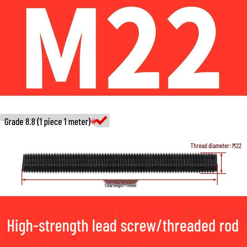 High-Strength Full Thread Screws and Rods: 8.8, 10.9, 12.9 Grade