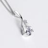 Elegant Amethyst Swan Pendant Necklace for Women - Clavicle Fashion Jewelry