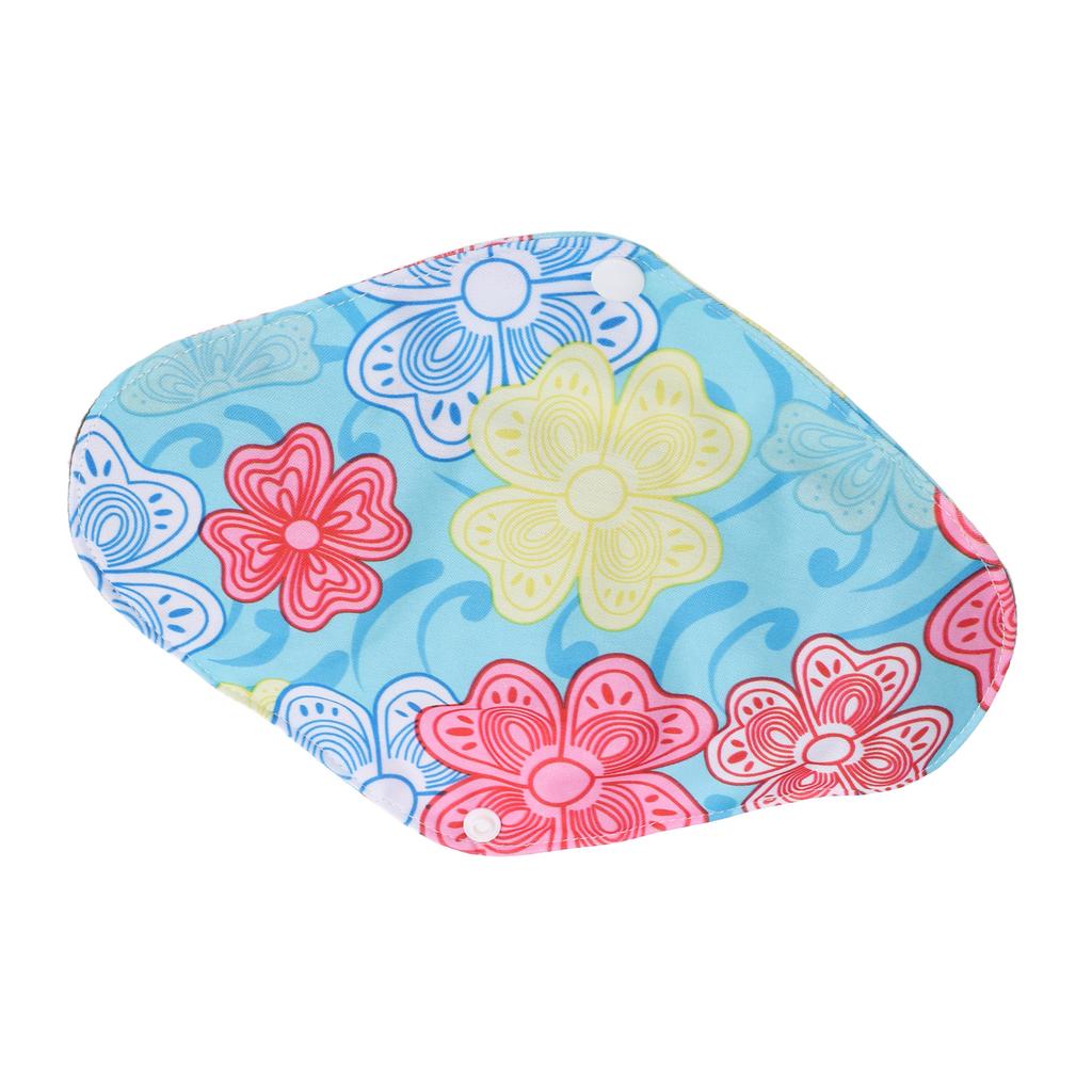 5pcs Bamboo Charcoal Reusable Sanitary Napkin Waterproof Comfortable Printing Hygienic Washable Bamboo Charcoal