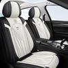 Universal Nappa Leather Car Seat Cushion - Full Coverage & Comfortable, Fits Five-Seat Cars for All Seasons