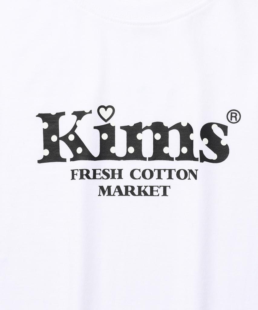 Kimseupeulesikoteunmakes Kims Bam Logo Dot Tee White(Black)