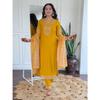 Women's BSY Viscose Embroidered Straight Kurta with BSY Viscose Pant And Taby Printed Dupatta Sets