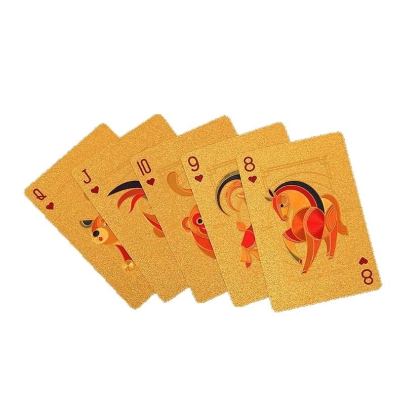 Premium Poker Card Features Lucky Red Theme And Antislip Texture For Long Terms Entertainment
