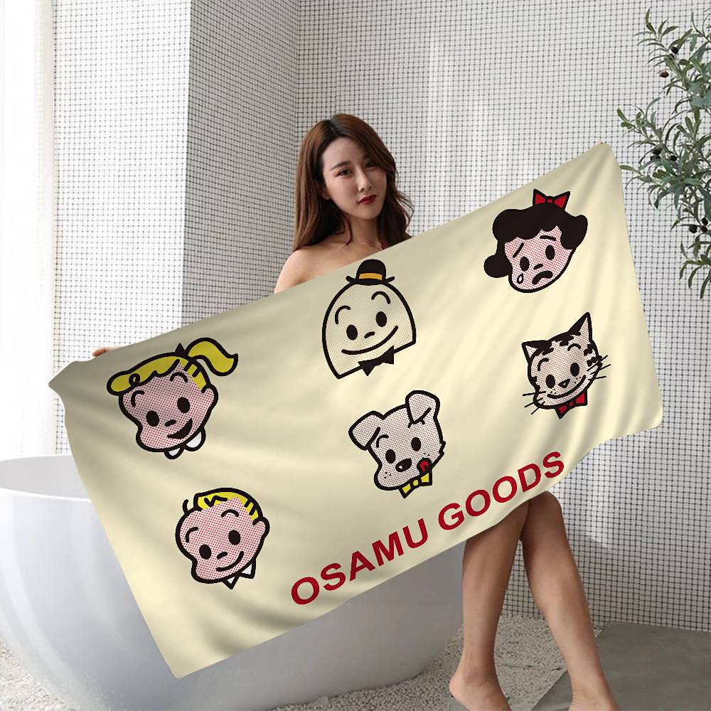 Cartoon O-osamu Good Microfiber Blanket Quick Drying Beach Towels Oversized Printing Super Absorbent Pool Towel Blanket