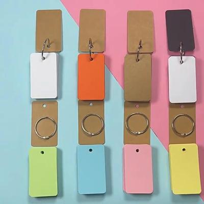 50pcs/set Portable Notebook Loose Leaf Notepad Ring Sticky Note for Staff Students Kawaii Stationery Diary Cards Style Brochure Pamphlet