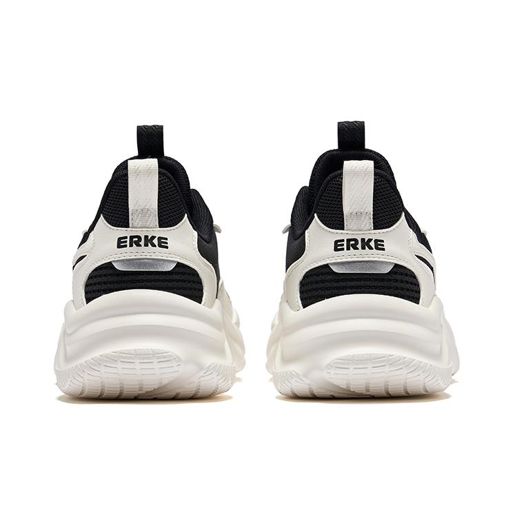 Erke Jiao Ao 2.0 Ao Feng Leather Trendy Versatile Non-Slip Wear-Resistant Low-Top Casual Shoes Men sneakers Black White V1125102447-001