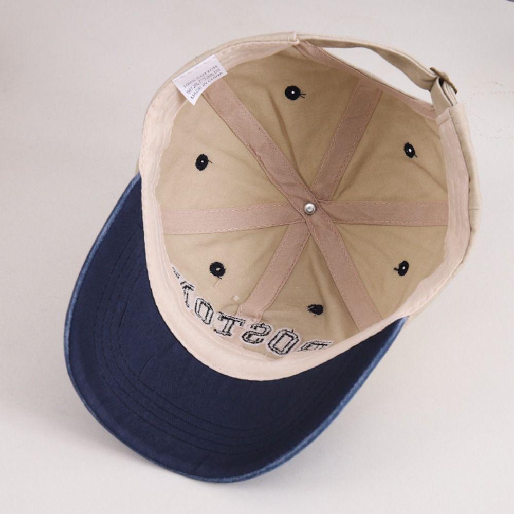 Patchwork Baby Baseball Hat Korean Style Children's Sunhat Fashion Letter Peaked Cap  Boys Girls