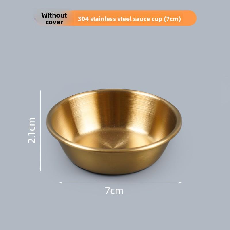 304 Stainless Steel Portable Dipping Sauce Box for Barbecue Mini Seasoning Container