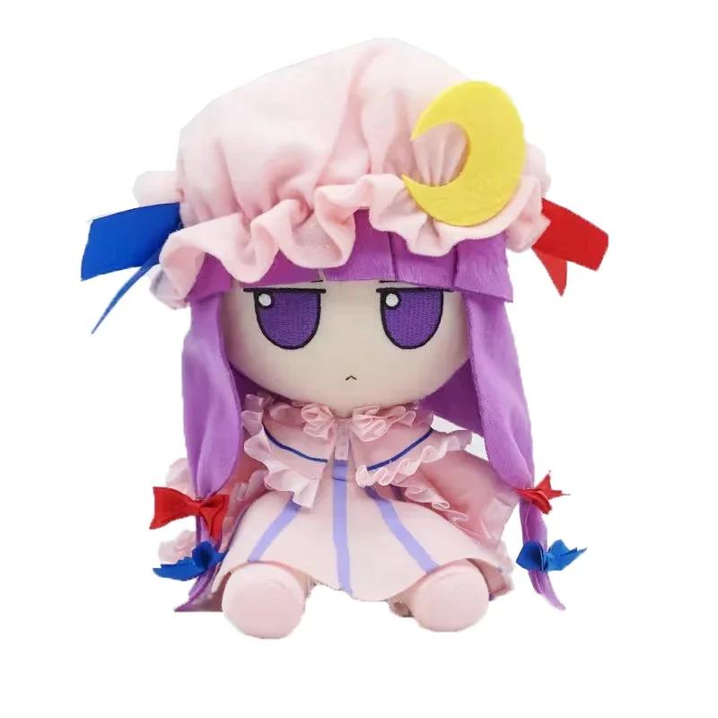 20cm Kawaii Patchouli Knowledge Plush Toy Touhou Project Plushie Anime Moriya Suwako Hakurei Reimu Stuffed Dolls Birthday Gifts