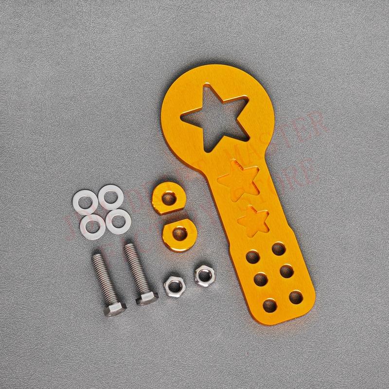 JDM Style Car Rear Bumper Tow Hook Thickened Aluminum Alloy Star Trailer Towing Tools
