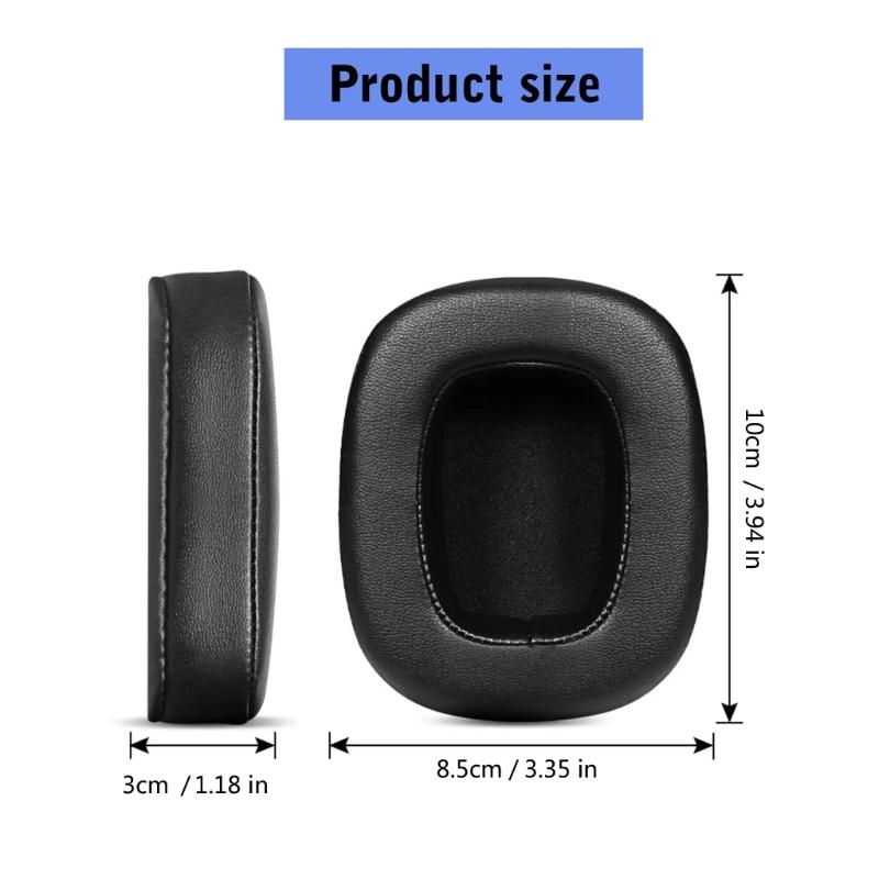 2PCS Replacement Ear Pads For G3 G35 Headphones Comfortable Protein Leather Ear Cushions