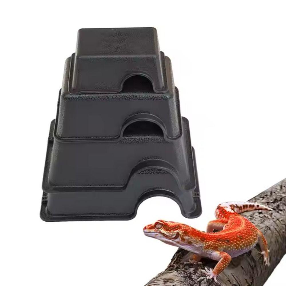 S/M/L Gecko Reptile Cave Turtle Cave  for Hamsters Leopard Geckos Turtles Lizards Cave Toys