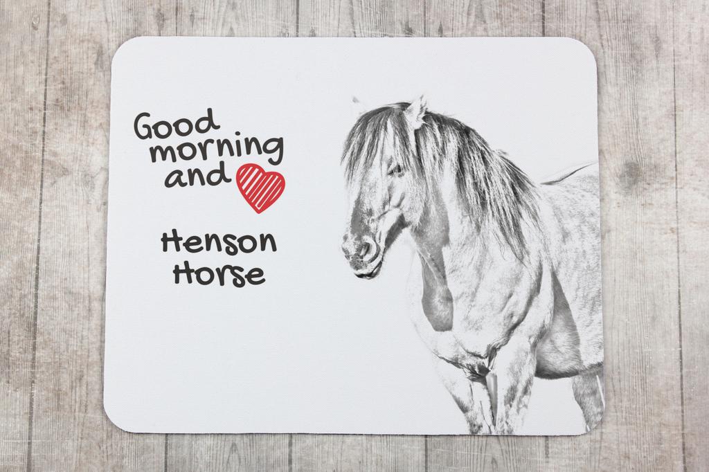 Henson Horse - Baskılı mouse pad, atlı kişiselleştirilmiş pad, Art-Dog markasından bir ofis çalışanı için benzersiz bir alet