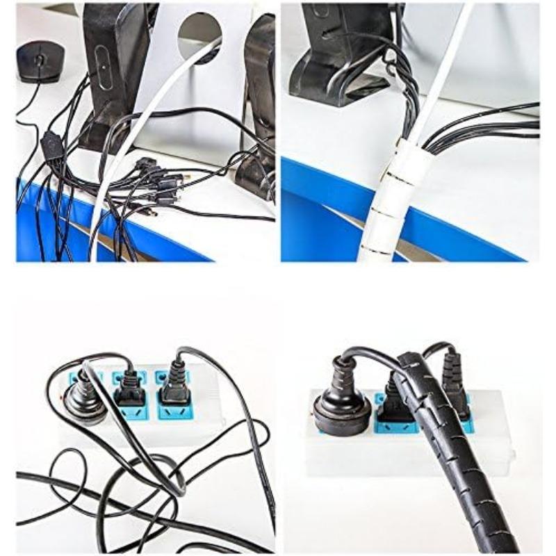 1/2 stücke Kabel Hülse Organizer Kabel Draht Wrap Spiralschlauch Kabel Management Hülse für Home Office PC TV