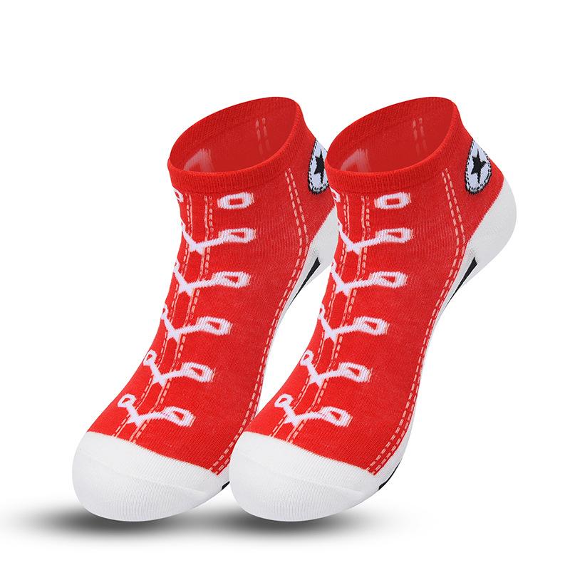 Mote Herre- og Damesokker, Deodorantsokker, Båtsokker Parodi Sportsokker, Sokker med Skomønster Lavskårede Trendy Sokker