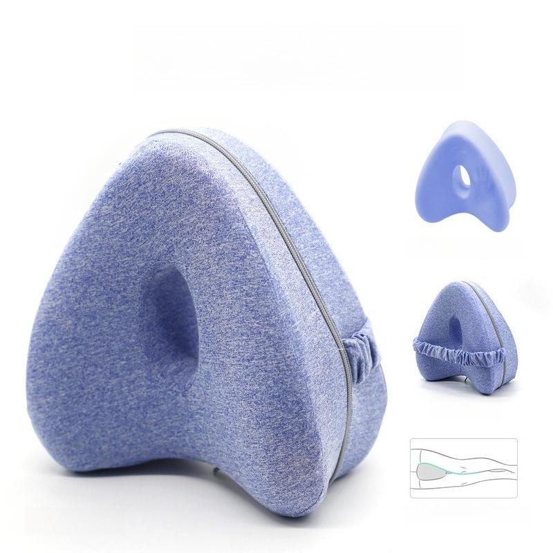 

Heart Shaped Hollow Design Leg Pad Slow Rebound Memory Cotton Support Pillow Scientific Curved That Fits The Curves of The Legs Removable Washable 25*23*13cm 1pcs
