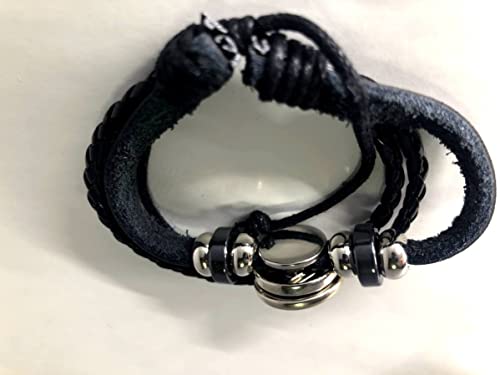 TiproPechka Genshin Impact Eye of God Rock Bracelet, Braided Elemental Magical Organ Bracelet with Seven Heavenly Gods Statues, Cosplay Accessory