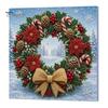 Christmas Home Decoration Faux Pearl Art Kit, DIY Snowman Painting 3D Festive Living Room Accents Xmas Scenes Crafting Project for Adults Beginners,