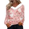 Long Sleeve Shirts For Women Cute Tops Christmas Prints Tees Blouses Casual Plus Size Basic Tops Pullover