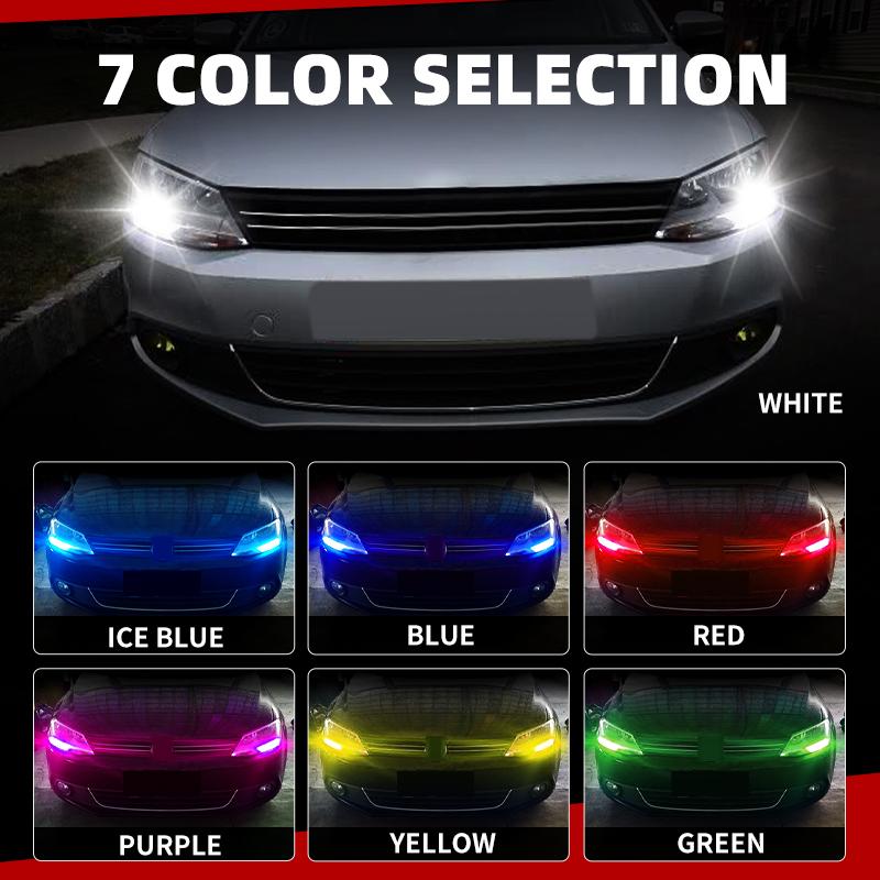 2pcs Car W21/5W LED Blub Daytime Running Light W21W 7443 7440 DRL For Mazda 2 DL DJ  3 BP BT-50 CX-30 CX-5 KF CX-9 MX-5 RF Targa bngxu02