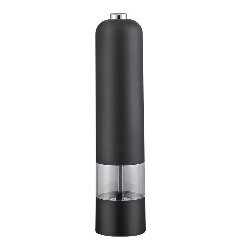 Electric Salt Pepper Grinder Set Stainless Steel One Handed Operation Automatic Spice Mill with Light for Kitchen