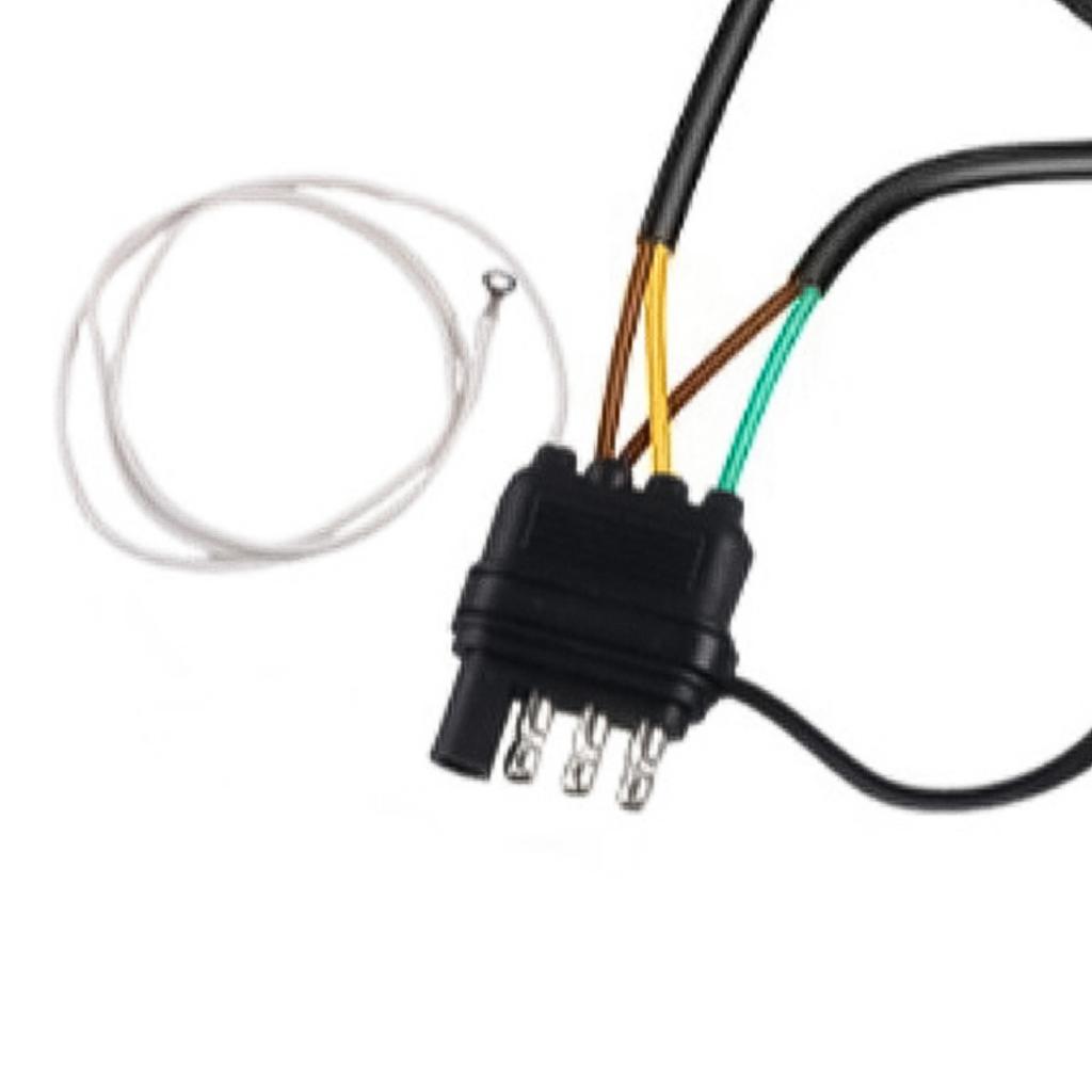 Professional 4 Pin 5 Wire Trailer Wiring Harness 26Ft With PVC Coating Protection For Campers Trailers