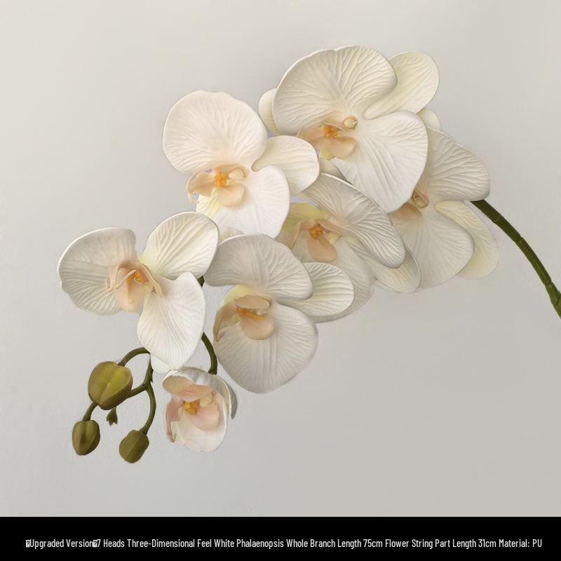 Light Luxury Phalaenopsis Artificial Floral Arrangement for Dining Table Decoration