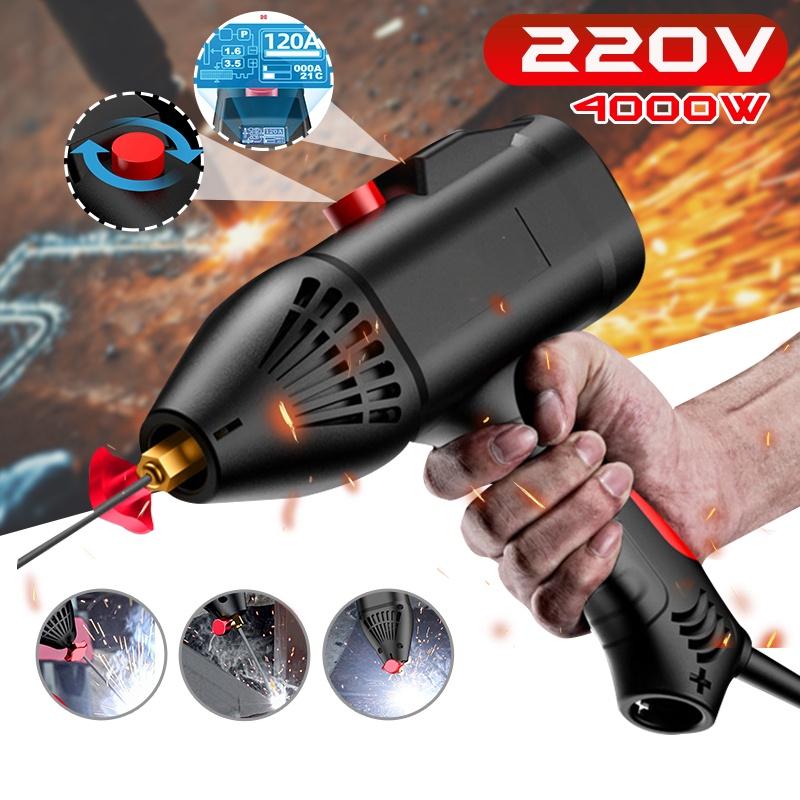 4000W Intelligent Full Digital Handheld ARC Welder ARC Welding Machine 220V 50/60 Hz 15-120 Amp for Home DIY Welding Electric Working